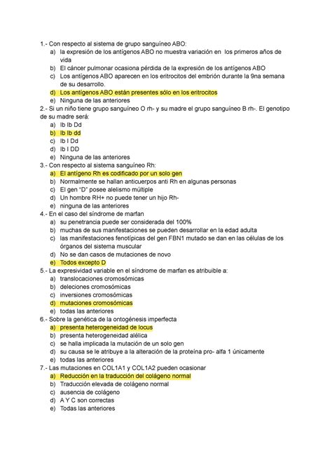 Gye final apuntes 1 Con respecto al sistema de grupo sanguíneo