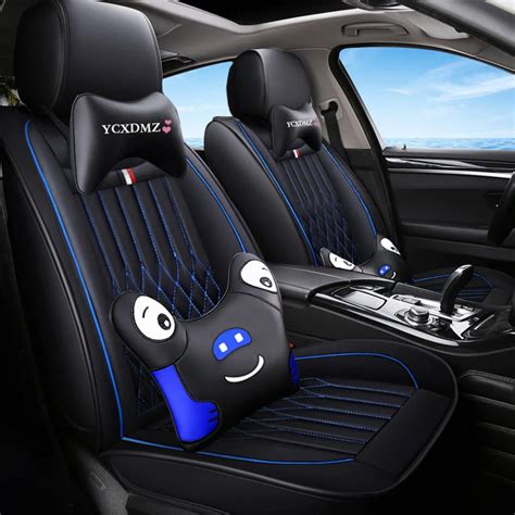 Full Coverage Eco Leather Auto Seats Covers Pu Leather Car Seat Covers