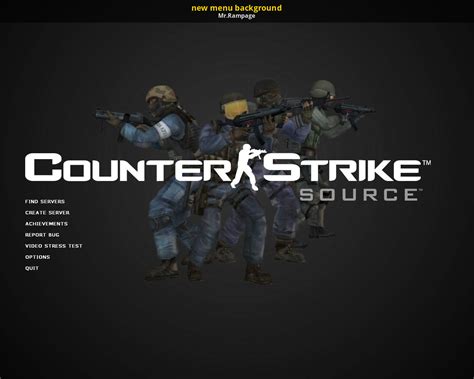 New Menu Background Counter Strike Source Mods