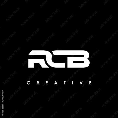 RCB Letter Initial Logo Design Template Vector Illustration Stock