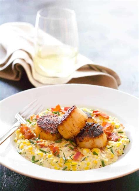 Seared Scallops Recipe With Smoky Sweet Corn Puree