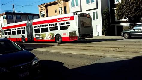 Sf Muni 2015 New Flyer Xde60 6523 On Route N Youtube