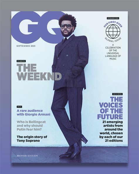 British Gq Magazine September 2021 The Weeknd Cover Feature