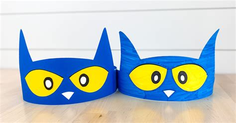 Pete The Cat Headband Craft [Free Template]