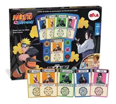 Jogo Rank Ninja Naruto Shippuden Tabuleiro Cartas Elka R Em