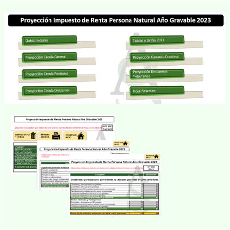 Liquidador Excel para la proyección del Impuesto de Renta de Personas