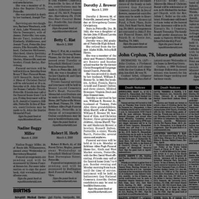 Obituary For Dorothy J Brower 1922 2009 Aged 86 Newspapers