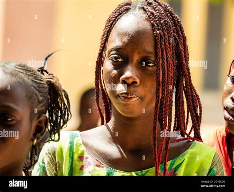 Mbour Senegal January Circa Close Up Unidentified Upset