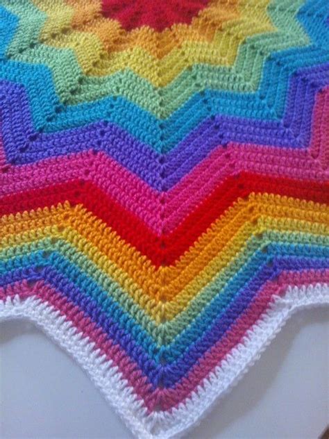 Rainbow Point Star Blanket Star Blanket Crochet Star Blanket