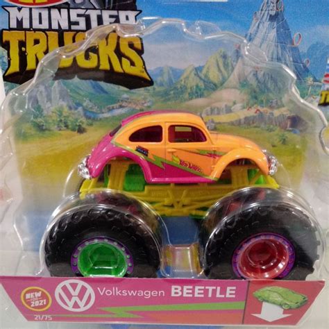 Hot Wheels 1 64 Volkswagen Beetle Fusca Monster Trucks GTH59