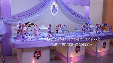 Decoración Princesita Sofia Tortas castillos toldos fiesta