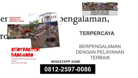 Kontraktor Rumah Wonogiri 0812 2597 0086 T Sel YouTube