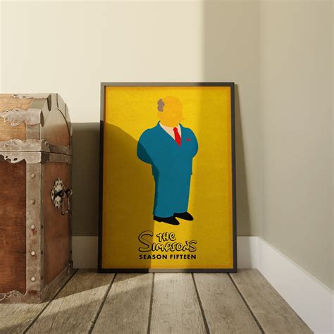 The Simpsons Family Poster, Classic Cartoon Print on Kraft Paper ...