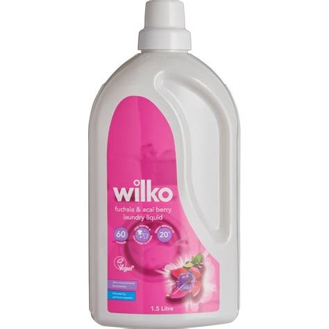 Wilko Bio Fuchsia And Acai Berry Laundry Liquid 60 Washes 1 5L Case Of