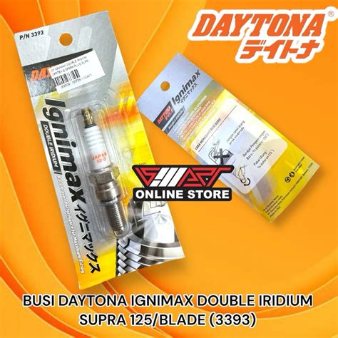 Jual BUSI DAYTONA IGNIMAX DOUBLE IRIDIUM CPR7EA 9 SUPRA 125 BLADE 3393