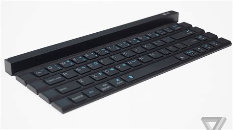 LG S Rolly Keyboard Packs Up Into A Bluetooth Wand The Verge