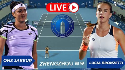 WTA LIVE ONS JABEUR VS LUCIA BRONZETTI WTA ZHENGZHOU OPEN 2023 TENNIS