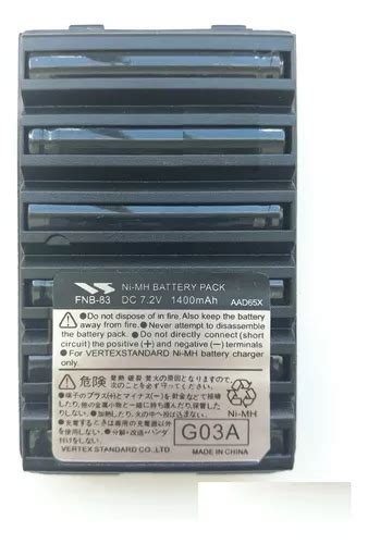 Bateria Yaesu Fnb 83 Ft 60r Vx 150 Vx 160 Vx 180 Vx800 Ft270 MercadoLivre