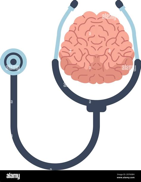 Brain Human Mental Health Care Icon Vector Illustration Design Stock