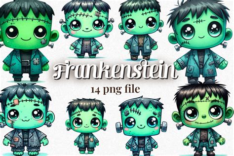 Halloween Frankenstein Clipart PNG Graphic By Vertex Creative Fabrica