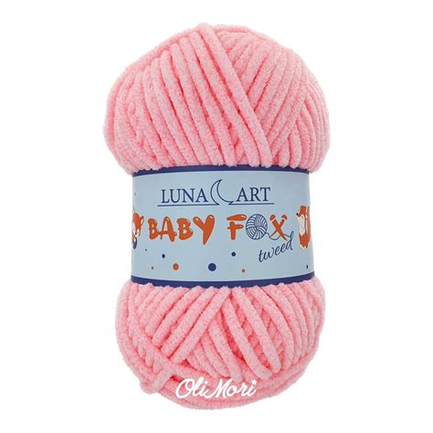 Włóczka Luna Art Baby Fox Tweed 03 Jasny Róż Pasmanteria Olimori