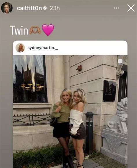 Coronation Streets Cait Fitton Shares Photo With Twin Co Star As