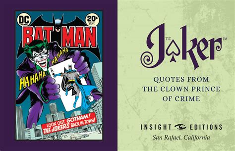 DC Comics The Joker Quotes From The Clown Prince Of Crime Tiny Book