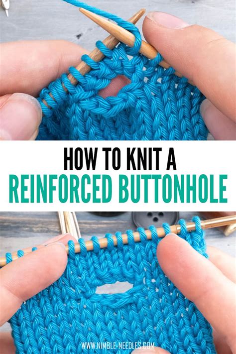 How To Knit A Reinforced Buttonhole Super Neat Corners Knitting