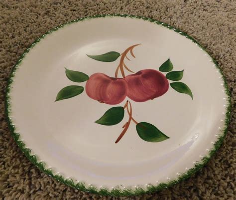 Vintage Blue Ridge Southern Potteries Crab Apples Plate Hand