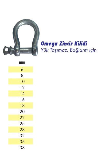 Omega Zincir Kilidi Do Ukan Elik Halat