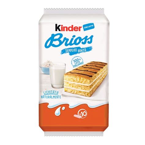 Ferrero Kinder Brioss Classica Al Latte In Confezione Da 10 Merendine