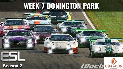 Esl Gt Series Week Donington Park Iracing Ai Youtube