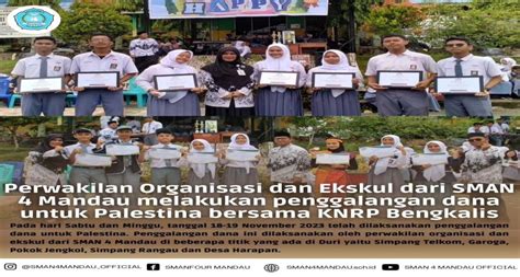 Perwakilan Organisasi Dan Ekskul Dari Sman 4 Mandau Melaksanakan