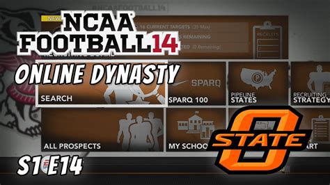 Ncaa Football 14 Online Dynasty Oklahoma State S1e14 Recruiting Update And Pointers