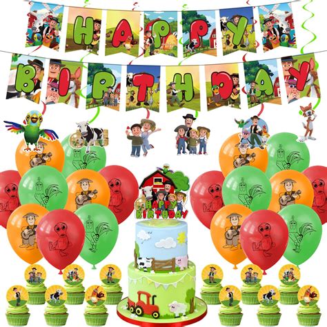 Buy Zenón La Granja Birthday Party Decorations Cartoon Farm Party