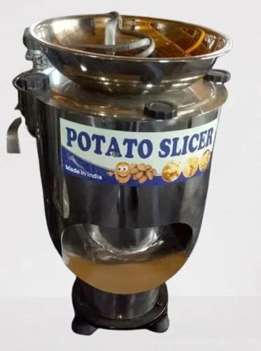 Stainless Steel 20 Kg Automatic Potato Slicer Machine 0 5 Hp At Rs