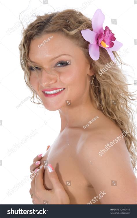 Portrait Nude Blonde Blue Eyes On Stock Photo Shutterstock