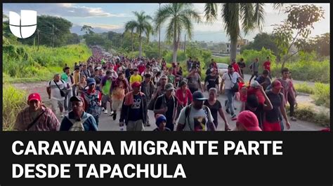 Una Nueva Caravana Migrante Avanza Hacia Estados Unidos Frustrada Por