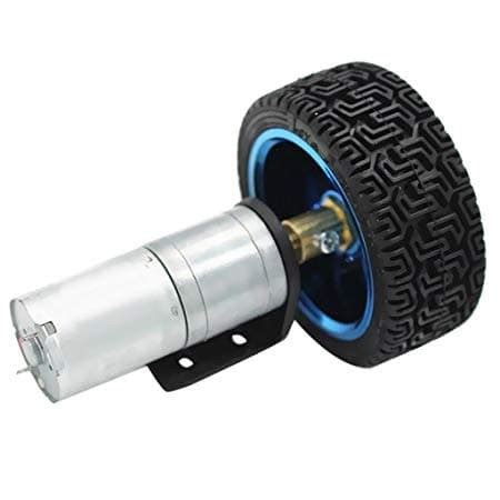 Jual High Torque Motor DC 12V 130RPM With Wheel Kota Bandung