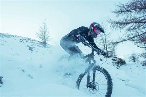 Mountain Biking In The Snow