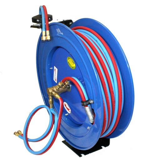 Auto Spring Rewind Retractable Reel W 14 X 50ft Twin Oxygen