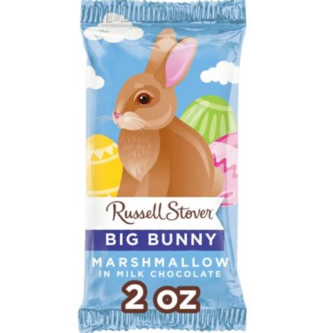 Russell Stover Easter Marshmallow Milk Chocolate Big Easter Bunny 2 Oz