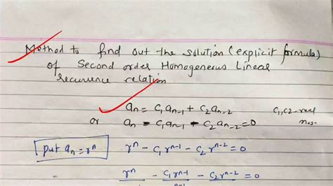 Types Of Recurrence Relation And Explicit Formula Lecture 94 Discrete Mathematics Youtube