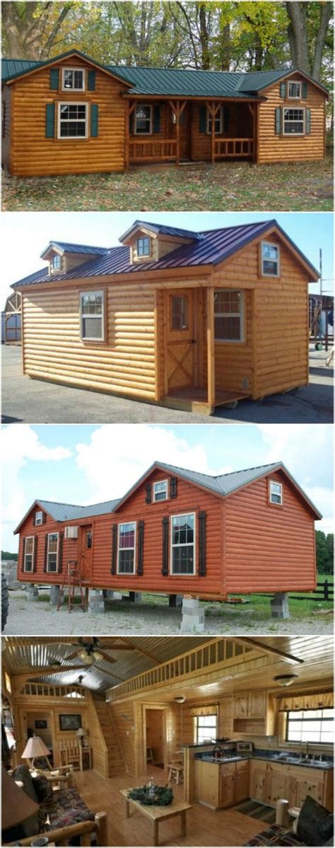 7 Beautiful Modular Log Cabins From Amish Cabin Company Amish Cabins