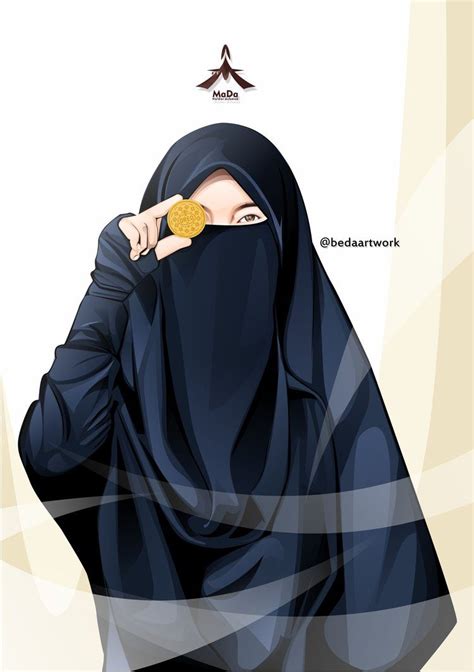 50 Gambar Kartun Muslimah Bercadar Cantik Berkacamata Hijab Cartoon Anime Muslimah Islamic