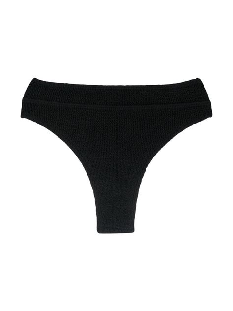 Bond Eye Bound Seersucker Bikini Bottoms Black Editorialist