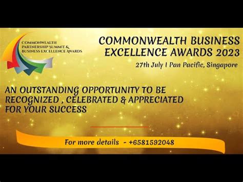 Commonwealth Business Excellence Awards 2023 YouTube