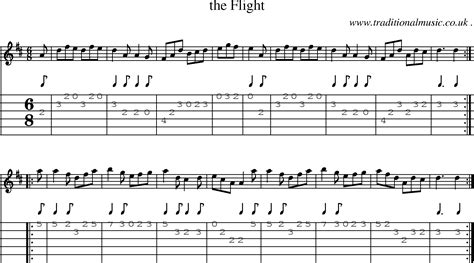 Folk And Traditional Music Sheet Music Guitar Tab Mp3 Audio Midi And Pdf For The Flight