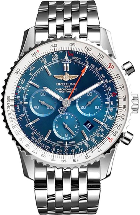 Breitling Navitimer 01 Blue Dial 46mm Men S Watch Ab012721 C889 453a Watches