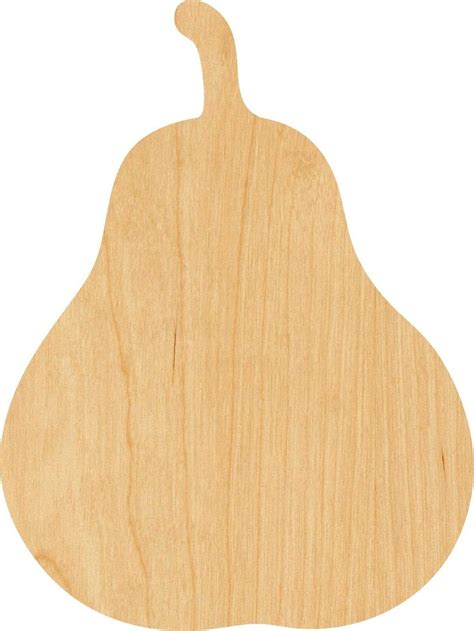 Pear 2 Wooden Laser Cut Out Shape Great For Crafting Etsy